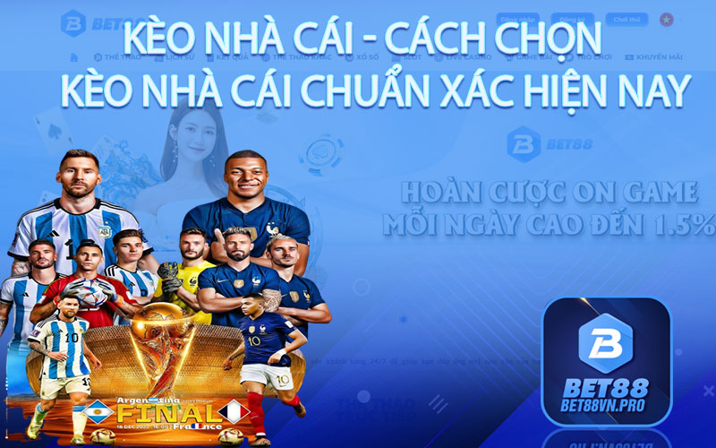 Kèo Nhà Cái - Hướng Dẫn Chọn Kèo Nhà Cái Tại Bet88