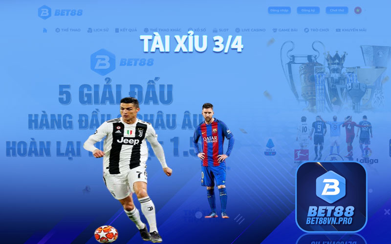 Tài Xỉu 3/4 - Hướng Dẫn Cách Chơi Đỉnh Cao Tại Nhà Cái Bet88