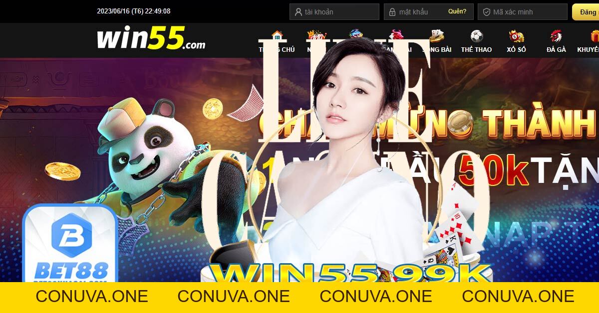 Win55 nhận 55k ✅ Khám phá thế giới cá cược nhà cái 55Win55
