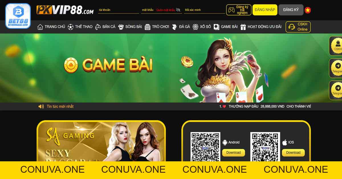 PKvip88 - Link vào pkvip mới nhất - Tải app pkvip88 tặng 88k