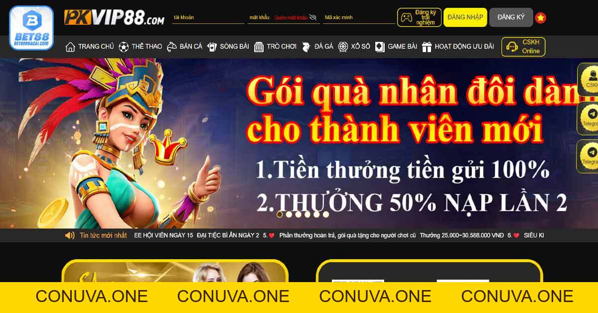 PKvip88 - Link vào pkvip mới nhất - Tải app pkvip88 tặng 88k