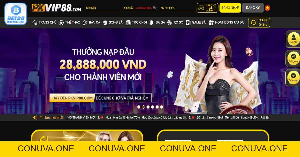PKvip88 - Link vào pkvip mới nhất - Tải app pkvip88 tặng 88k