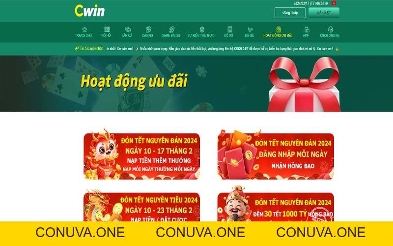 Khuyến mãi Cwin nhận 88k - Sòng bài trực tuyến siêu uy tín