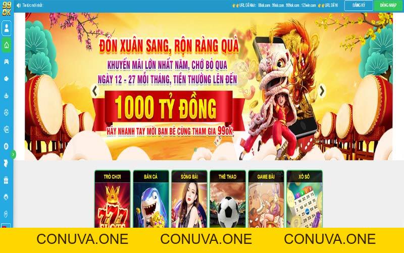99ok com nhà cái trực tuyến uy tín - Đăng ký 9ok tặng 199k